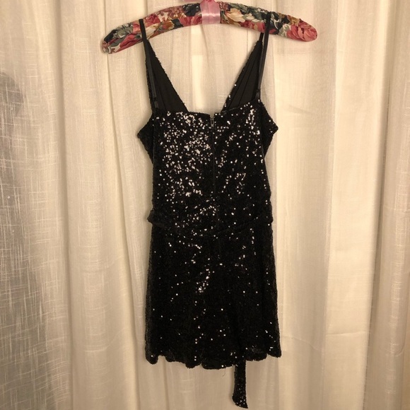 VENUS Elegant Black Sequin Romper size 8 - Picture 10 of 15